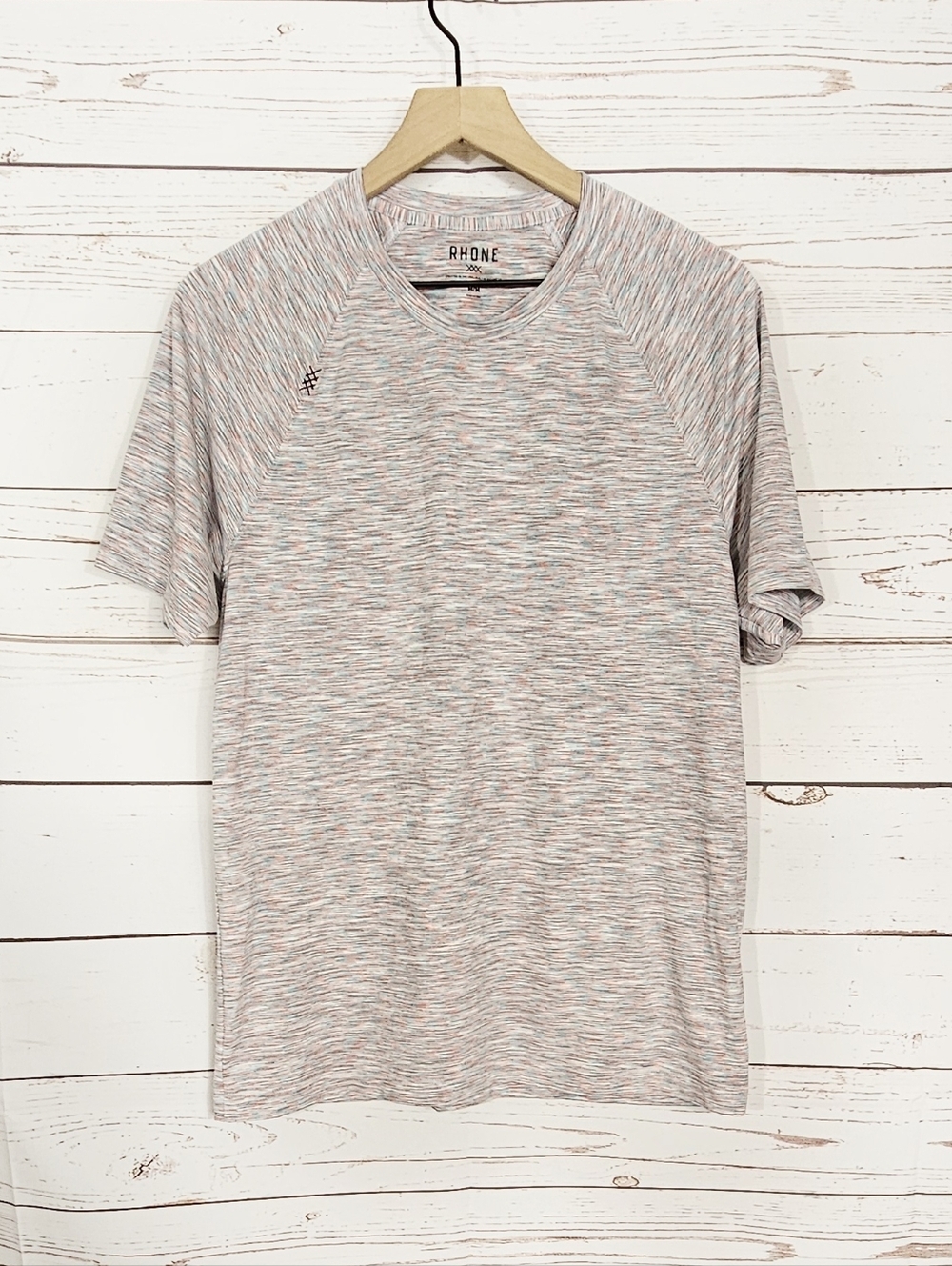 Rhone | Reign Red / Blue Space Dye Short Sleeve Shirt